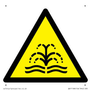 W516 Warning: fountain/water plume